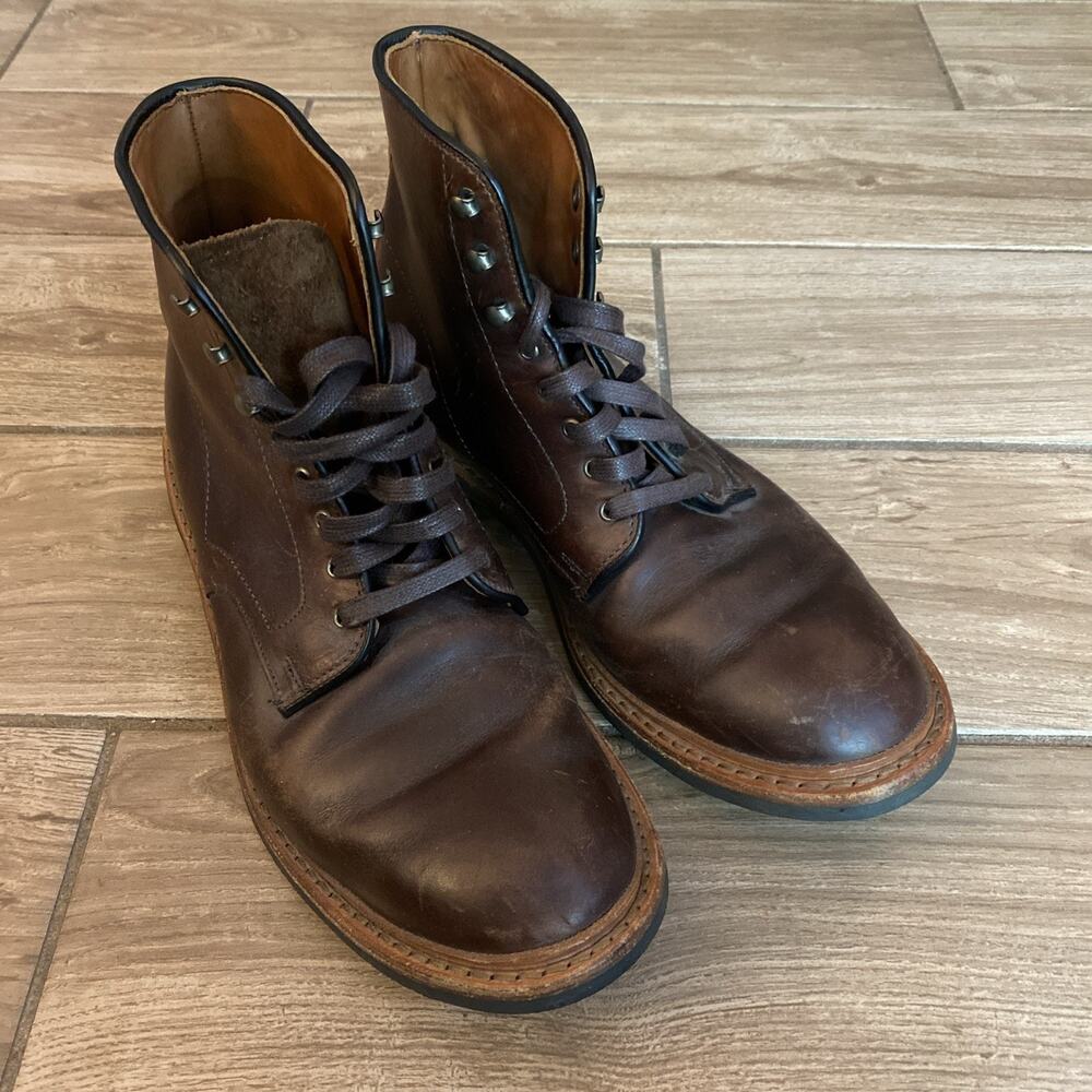Allen Edmonds Higgins Mill 10 D Brown Boot Chromexcel Leather